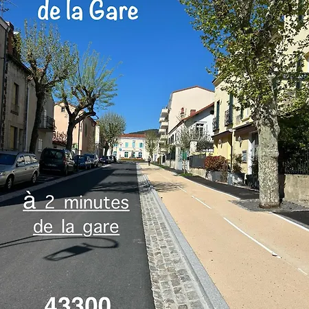 公寓 Prive Proche De La Gare Sncf Langeac